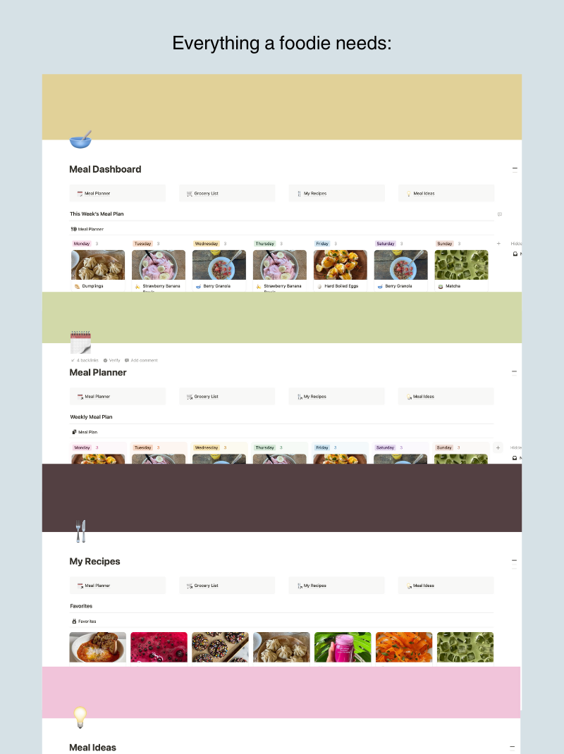 Notion Meal Planner
