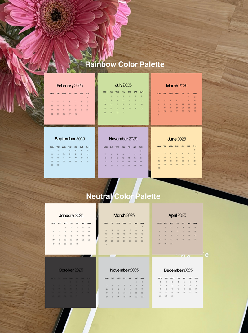 2025 Calendar Stickers