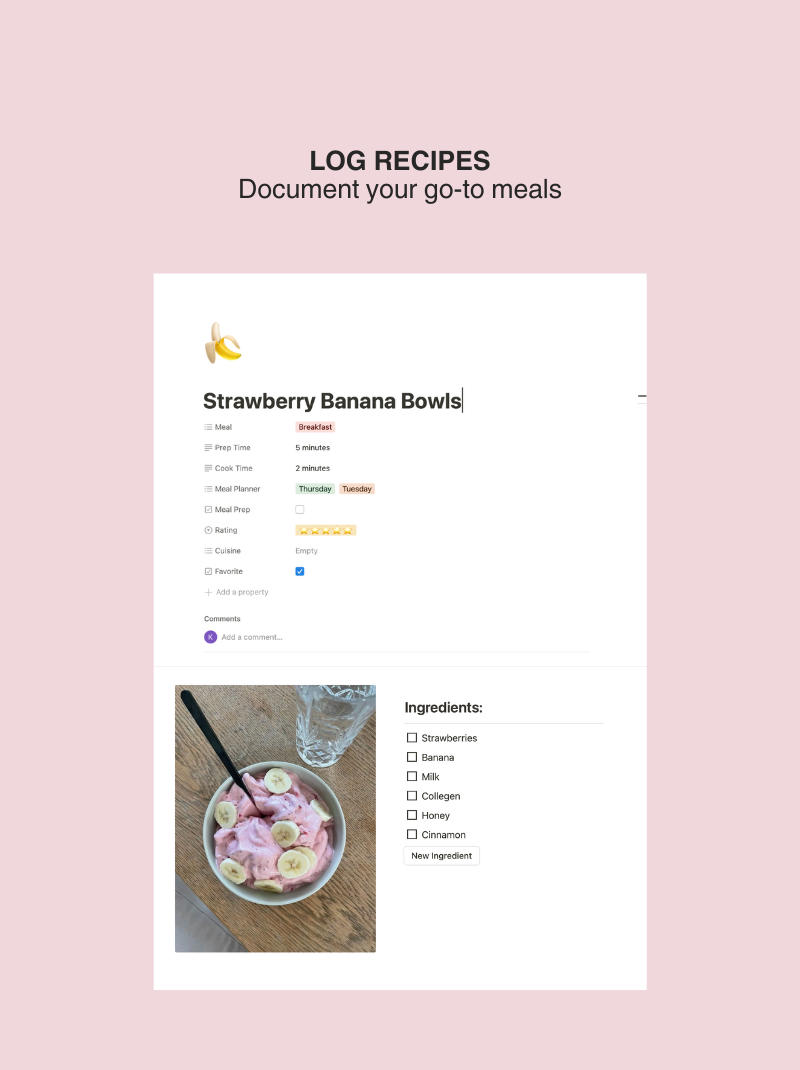 Notion Meal Planner