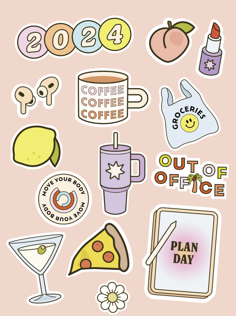 Functional Decorative Productivity Stickers Enhance Simplify Your