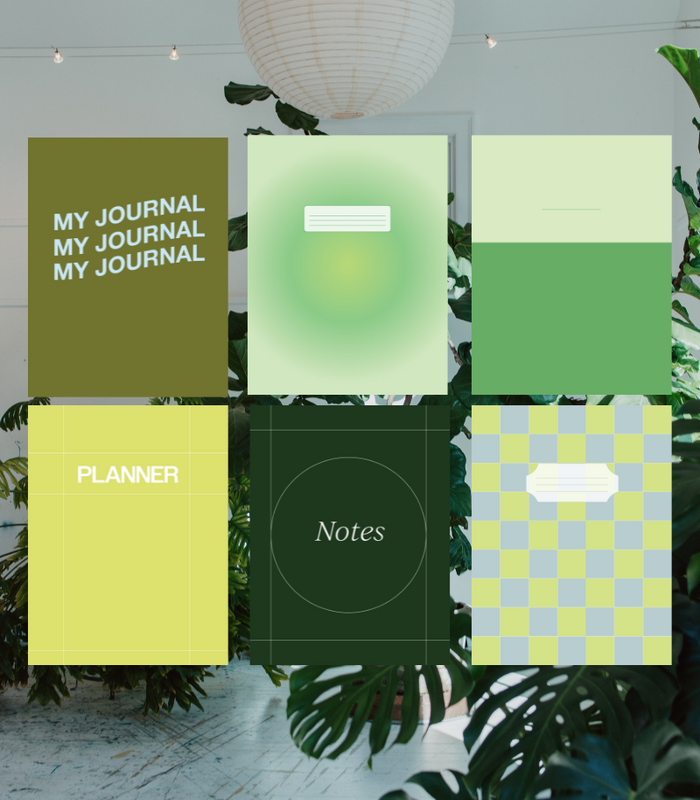 Green Digital Notebook Covers