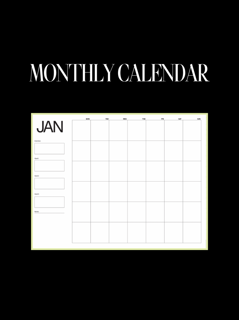 Monthly Planner