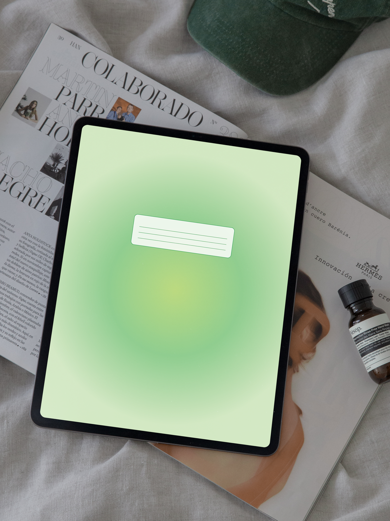 Green Digital Notebook Covers
