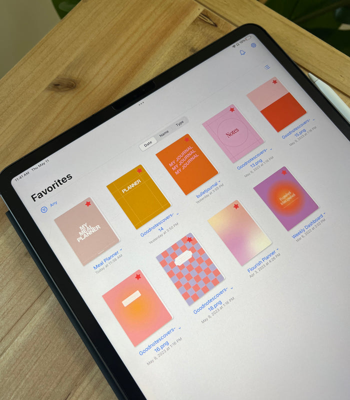 Pink Digital Notebook Covers