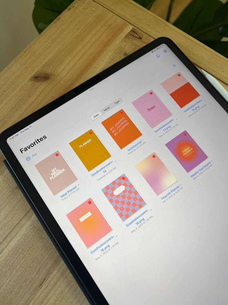 Pink Digital Notebook Covers