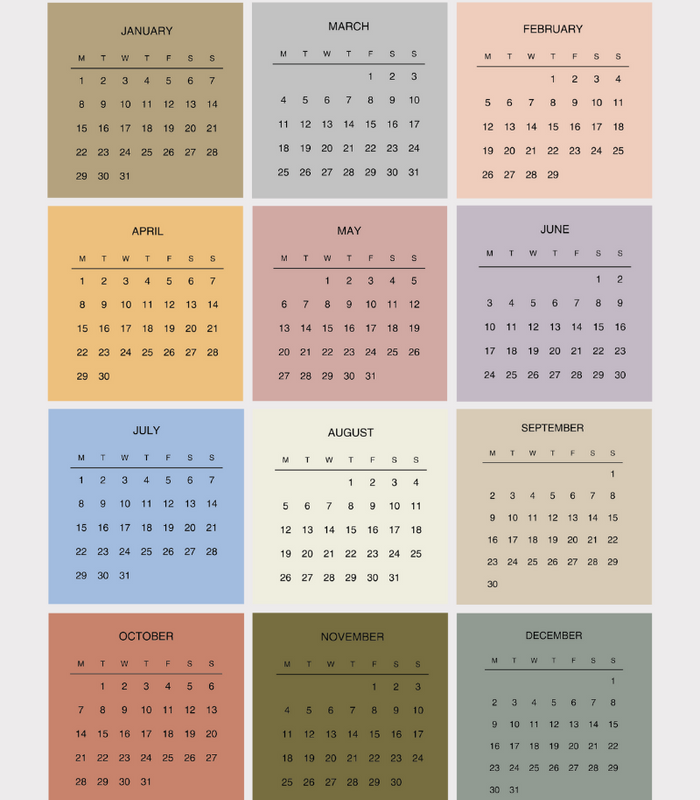 Planning Calendar Stickers Planning Calendar Stickers