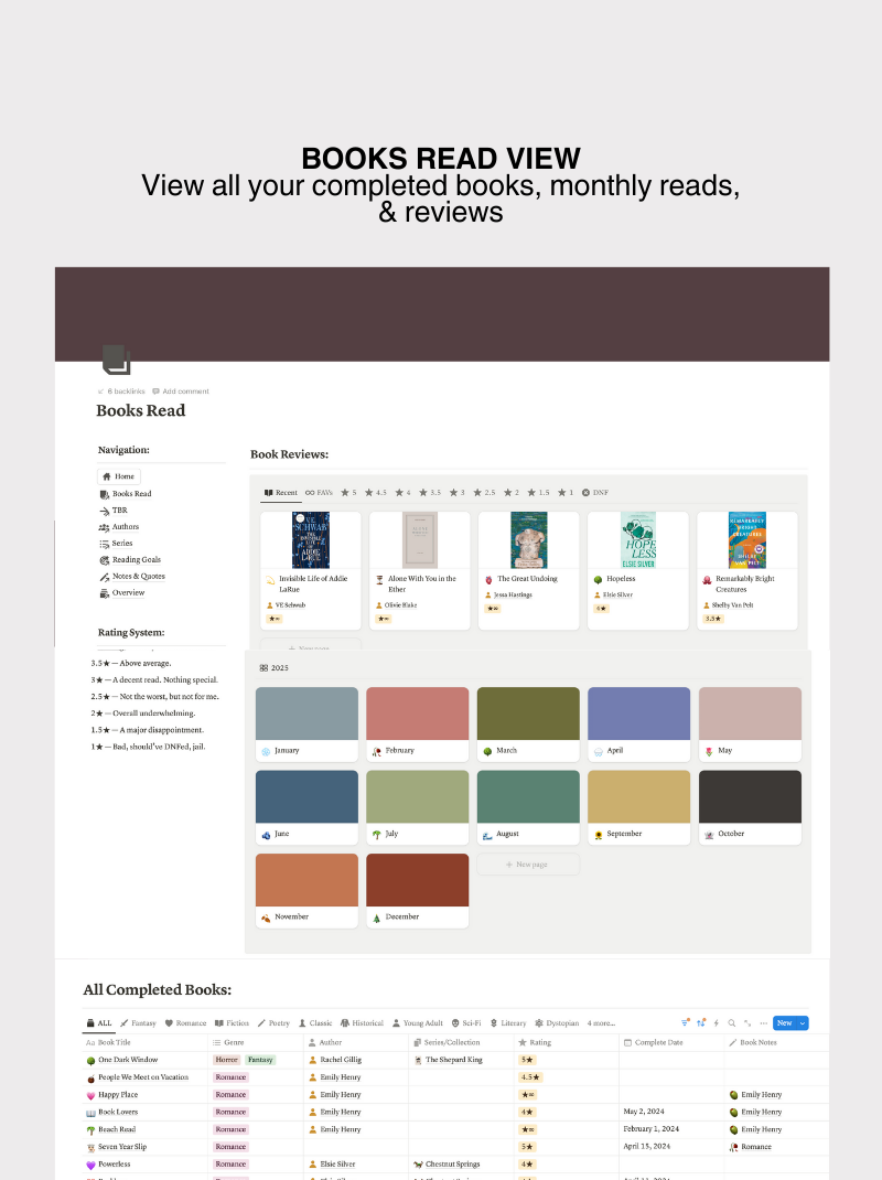 Notion Book Tracker