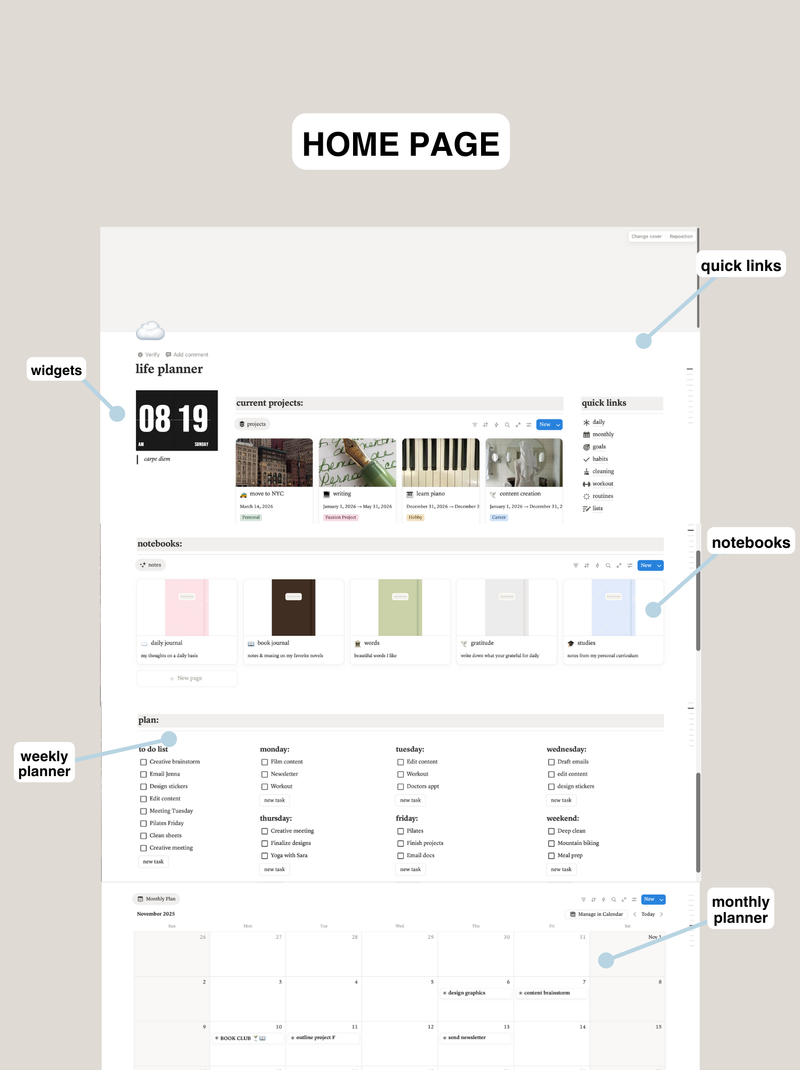2026 Notion Life Planner