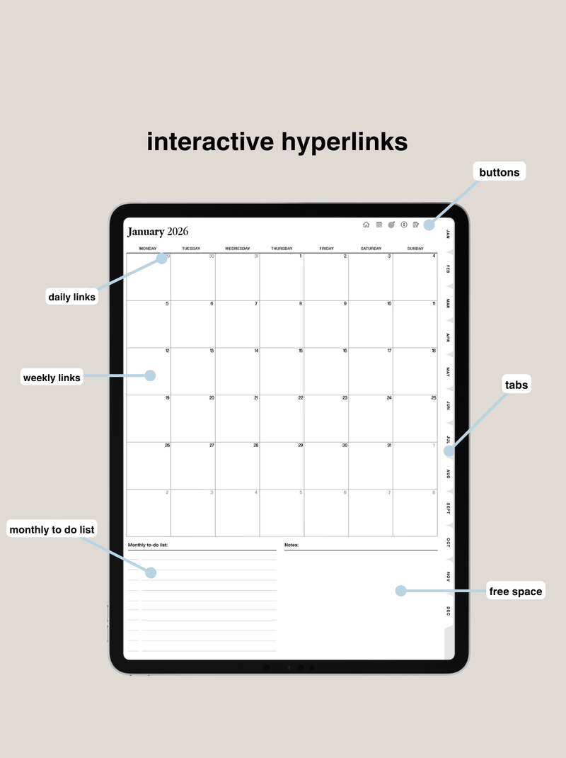 2026 Digital Planner
