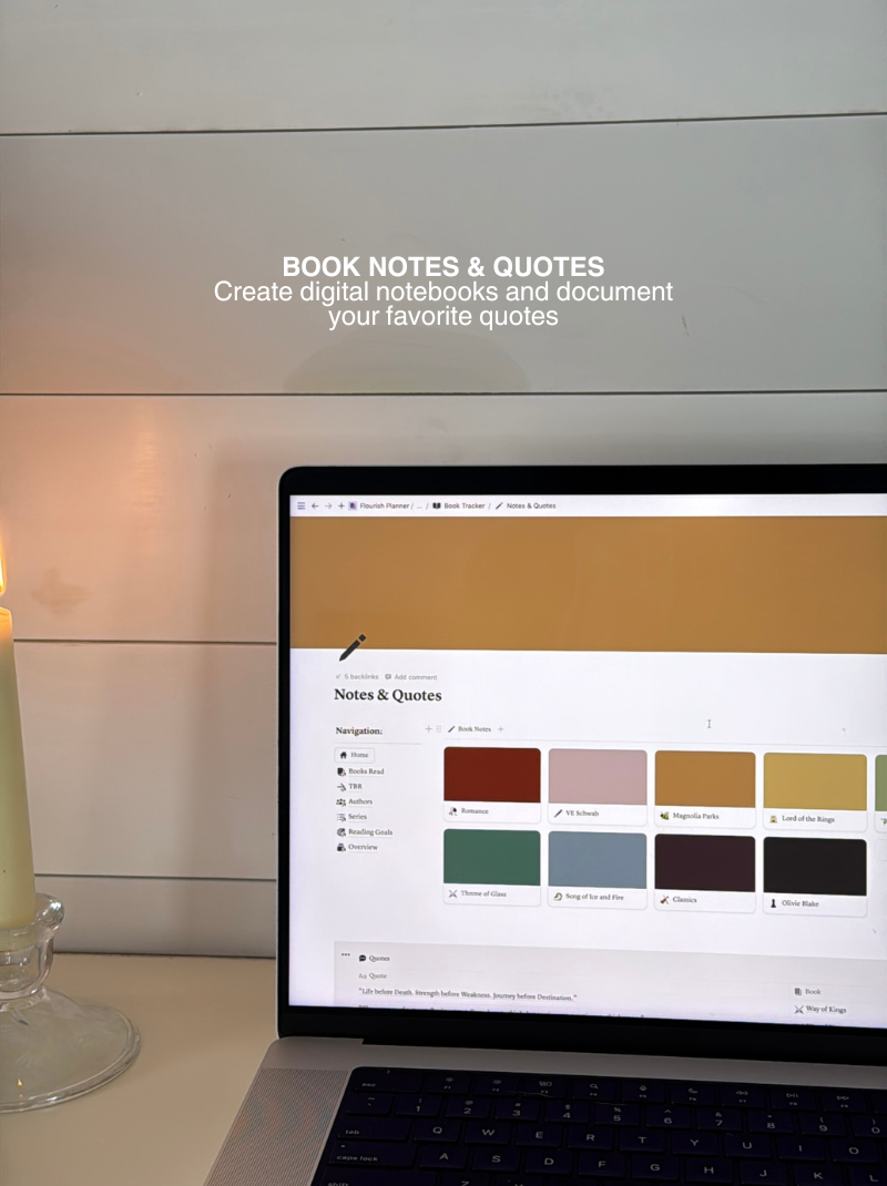 Notion Book Tracker – Flourish Planner