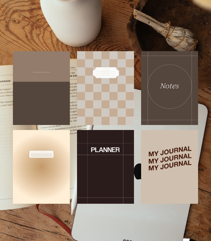 Neutral Digital Notebook Covers