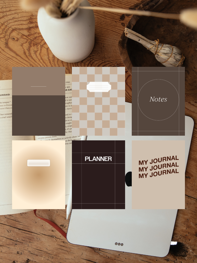 Neutral Digital Notebook Covers